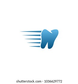 Clean dental tooth logo design template