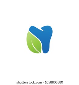 Clean dental tooth logo design template