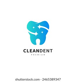 clean dentist logo design illustration 2 