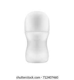 Clean deodorant package template. Cosmetic presentation mock up