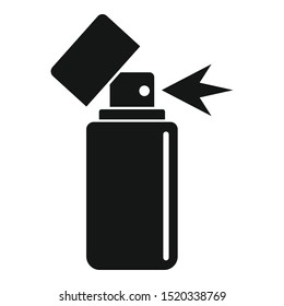 Clean deodorant spray icon. Simple illustration of clean deodorant spray vector icon for web design isolated on white background