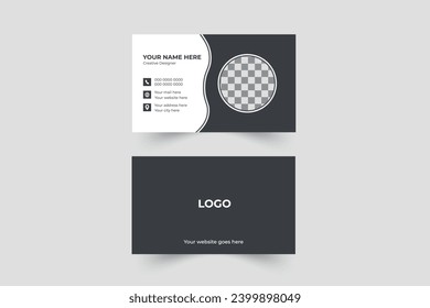 Diseño limpio Diseño de tarjeta de visita Diseño de vectores diseño de tarjeta de negocios moderna de color rojo y blanco
Diseño de tarjeta de visita individual mínima.