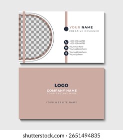 Clean Design Business Card Layout Vector design modern and creative business card
