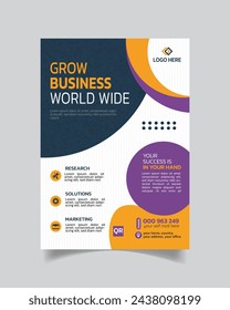 Clean design Corporate Business Flyer or Professional Business Leaflet Modern Business Poster