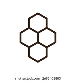 Design limpo de um padrão de favo de mel em um estilo minimalista perfeito para o design gráfico de fundos ou elementos da web em tons de marrom neutro elegante