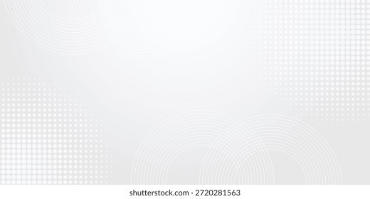 Ein sauberes Design hellgrauer weißer Hintergrund mit subtilen konzentrischen Bögen und einem schwachen gepunkteten Muster bietet ein minimalistisches und professionelles ästhetisches Design