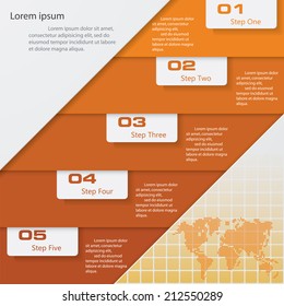 Clean Design modern template/graphic or website layout for presentation. Vector.