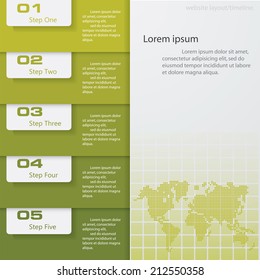 Clean Design modern template/graphic or website layout for presentation. Vector.