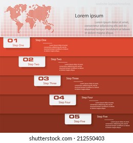 Clean Design modern template/graphic or website layout for presentation. Vector.
