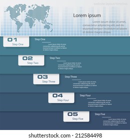 Clean Design modern template/graphic or website layout for presentation. Vector.