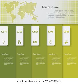 Clean design modern template/graphic or website layout for presentation. Vector.