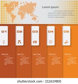 Clean design modern template/graphic or website layout for presentation. Vector.