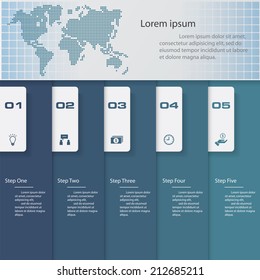 Clean design modern template/graphic or website layout for presentation. Vector.