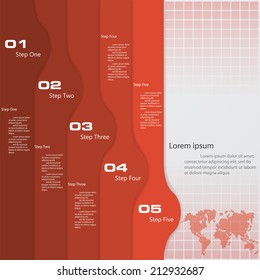 Clean design modern template/graphic or website layout for presentation. Vector.