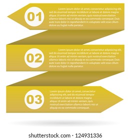 clean design of one two three step. Vector