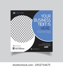 Diseño limpio Social Media Post Diseño y Elegancia Agencia de Negocios Media Plantilla