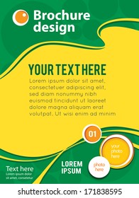 Clean design with space for your message. Design layout template. Abstract vector background. 