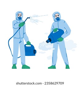 clean desinfecting vector. covid bottle, pandemic infection, sanitize corona clean desinfecting character. people flat cartoon illustration