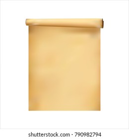Clean detailed an ancient scroll of papyrus on a white background vector illustration