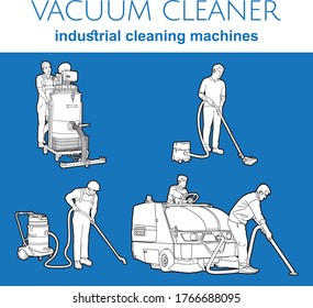 Clean different places with industrial vacuum cleaners
