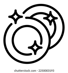 Clean dishes icon outline vector. Hand disinfect. Wash liquid