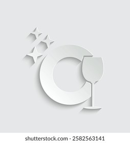 clean dishes icon vector kitchet sign 