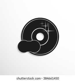 Clean dishes. Symbol. Vector icon.