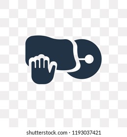 Clean dishes vector icon isolated on transparent background, Clean dishes transparency concept can be used web and mobile