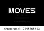 Clean display font with striped effects and futuristic touch, ideal for motion graphics and digital ads