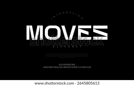 Clean display font with striped effects and futuristic touch, ideal for motion graphics and digital ads