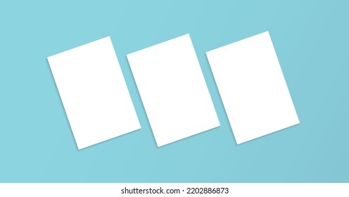 Clean Document Pages Set Business Mockup Poster Flyer Showcase Template