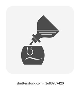 Clean drinking water icon design for water drinking purification concept design.
