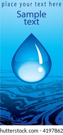 Clean drop of water