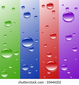 clean drops of water
