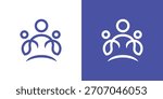 A clean dual-meaning logo combining multiple human figures with connected lines, symbolizing teamwork, unity, and smooth collaborative workflow.