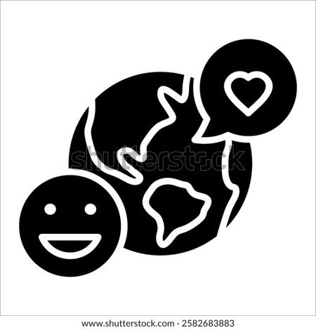 Clean Earth Icon Element For Design