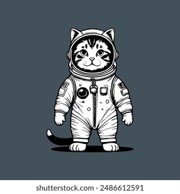 Clean and easy use astrocat vector