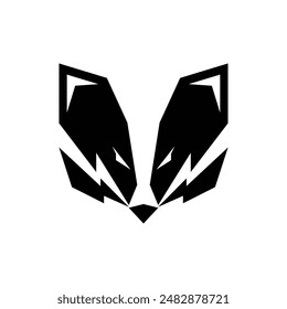 Logotipo de Vector de tejón limpio y fácil de usar