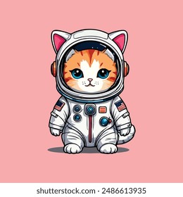 Limpio y fácil de usar lindo Vector astrocat