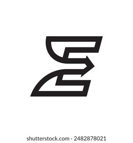 Clean and easy use E xpress vector logo