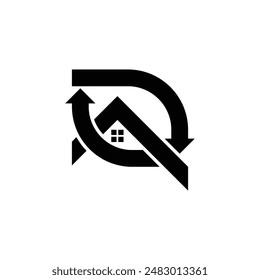 Vector de logotipo R build limpio y fácil de usar