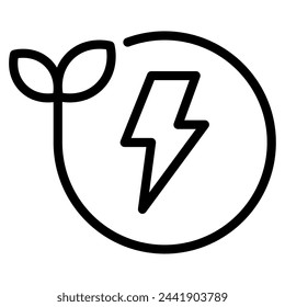 Clean ecology object icon illustration