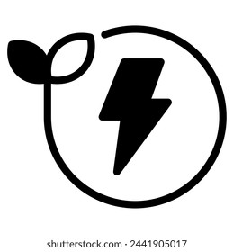 Clean ecology object icon illustration