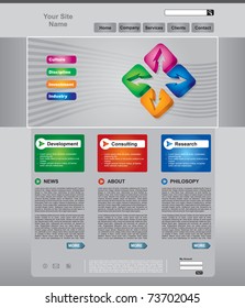 Clean editable business web page template