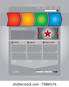 Clean editable business web page template