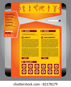 Clean editable business web page template