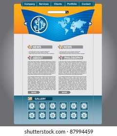Clean editable business web page template