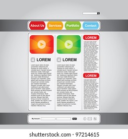 Clean editable business web page template