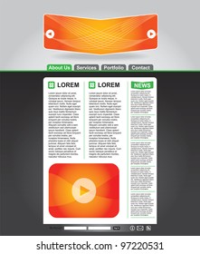 Clean editable business web page template