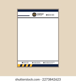 "Diseño de membrete limpio y eficiente para profesionales de negocios"